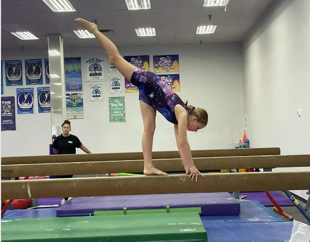 Jets gymnastics class