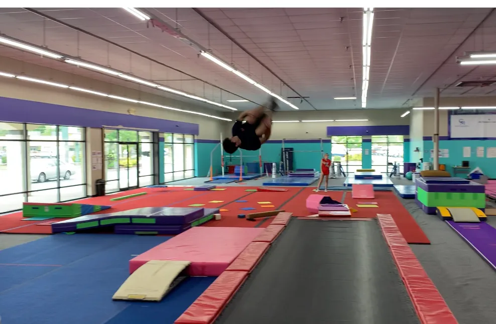 Parkour Supernovas class at Galaxy Gymnastics