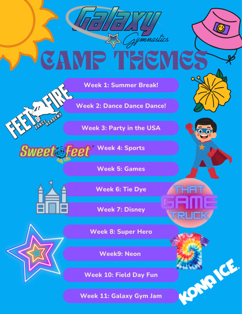 Summer Camp 2026 Weekly Themes