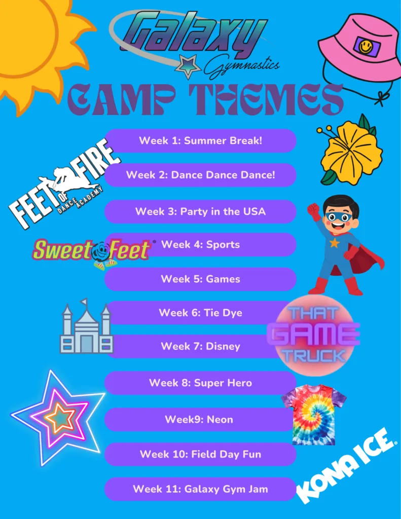 Summer Camp 2026 Weekly Themes